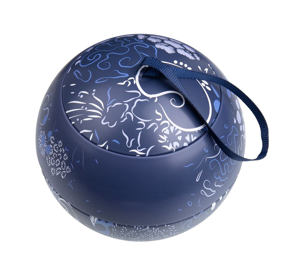 custom round handled tin container