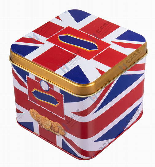 custom square cookie tin manufacturer
